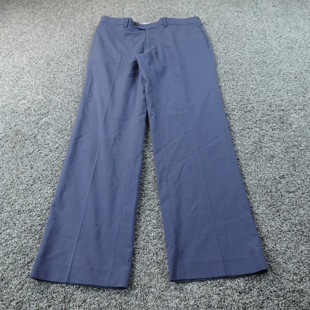 Ralph Lauren Pants Mens 32X30 Blue Dress Slacks Chino Trouser Flat Front Stretch